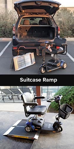 Portable Suitcase and Rollable Ramps