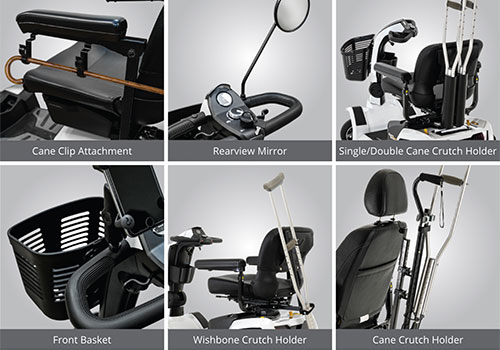 Accessories add Comfort and Safety to Your Scooter or Power Chair