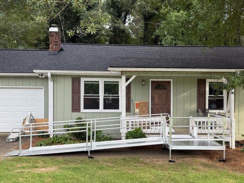 Turning Steps into Access with 90-Degree Turn Platform