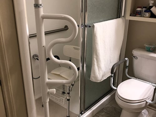 Exiting a Glass Shower Safely
