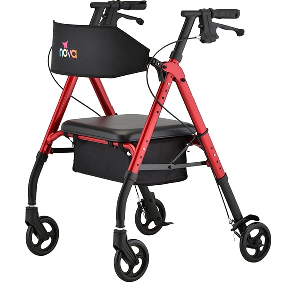 Star 6 Wide Back Rollator | Rollators
