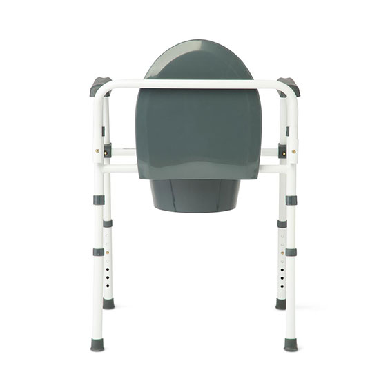 Mobility Plus 3-in-1 Folding Steel Microban Treated Commode