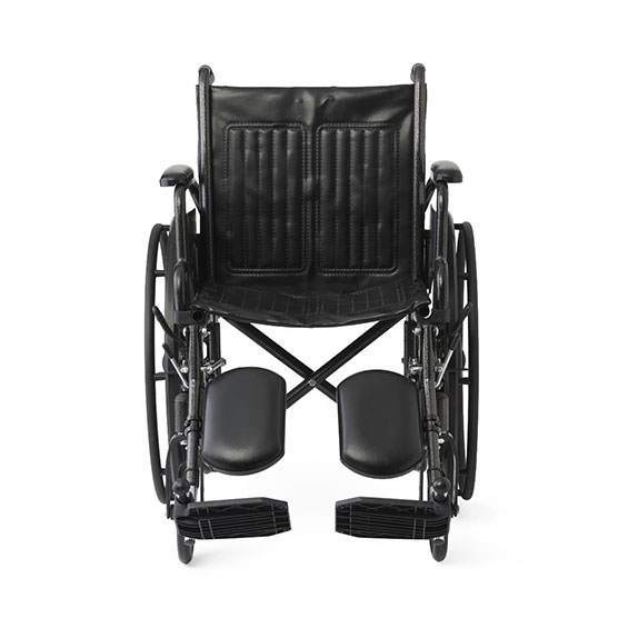 Mobility Plus 18 inch Vinyl Wheelchair with Elevating Leg Rests