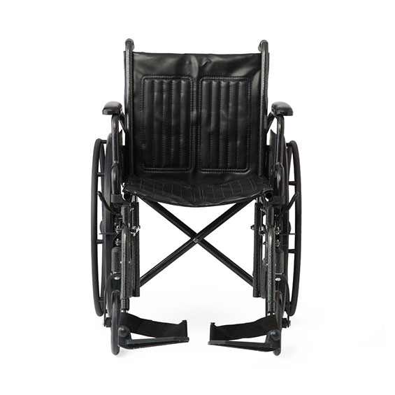 Mobility Plus 18 inch Vinyl Wheelchair with Swing-Away Leg Rests