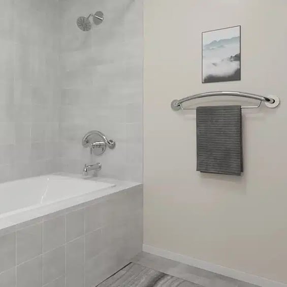 Mobility Plus Plus Series Crescent Grab Bar