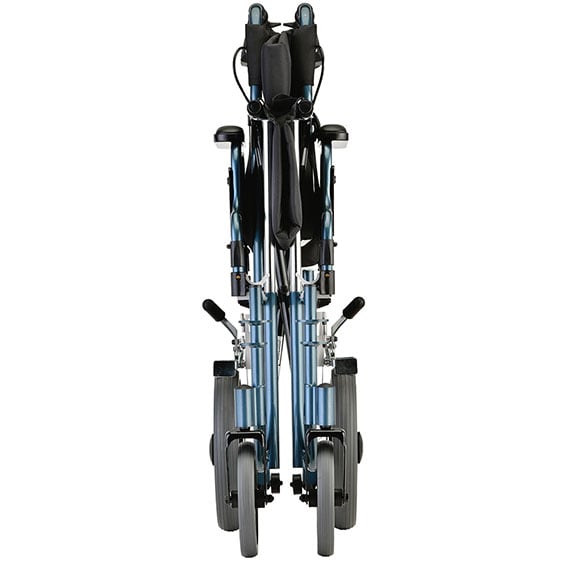 Mobility Plus 19 inch Transport Chair with 12 inch Rear Wheels