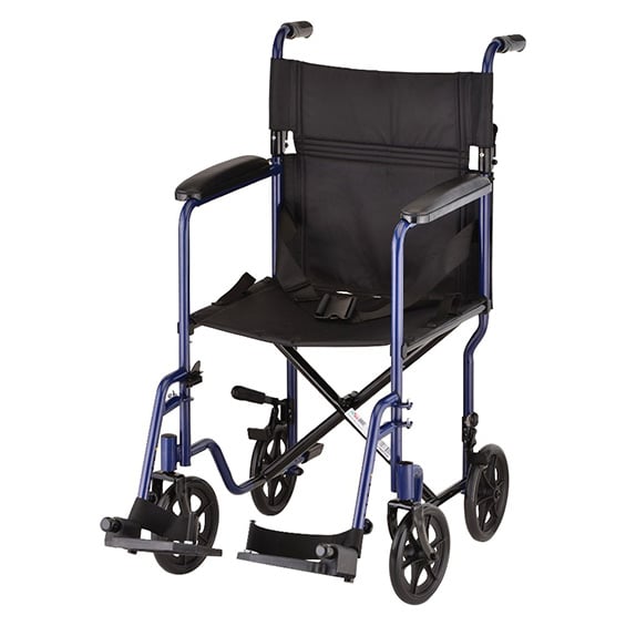 19 inch Transport Chair with Swing Away Footrests | Transport Chairs