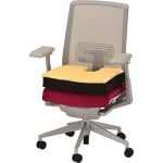 Mobility Plus Gel Foam Seat Cushion With Coccyx Cutout & Fleece Top