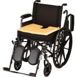 Mobility Plus Gel Foam Seat Cushion With Coccyx Cutout & Fleece Top
