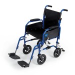 Mobility Plus 18 inch Hybrid 2 Transport Wheelchair with Swing-Away Footrests