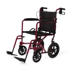 18 inch Aluminum Transport Chair with Swing-Away Footrests
