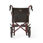 Mobility Plus 18 inch Aluminum Transport Chair with Swing-Away Footrests