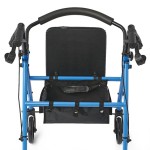 Mobility Plus Basic Steel Rollator with 6 inch Wheels in Light Blue