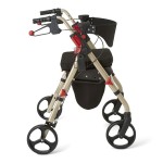 Mobility Plus Empower Rollator with 8 inch Wheels in Crimson