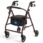 Mobility Plus Basic Steel Rollator with 6 inch Wheels