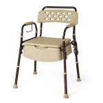 Mobility Plus Bedside Steel Commode with Microban