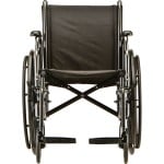 Mobility Plus 18 inch Steel Wheelchair Detachable Arms & Footrests