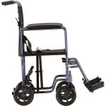 Mobility Plus 17 inch Lightweight Transport Chair with Swing Away Footrest