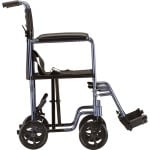 Mobility Plus 19 inch Transport Chair with Swing Away Footrests
