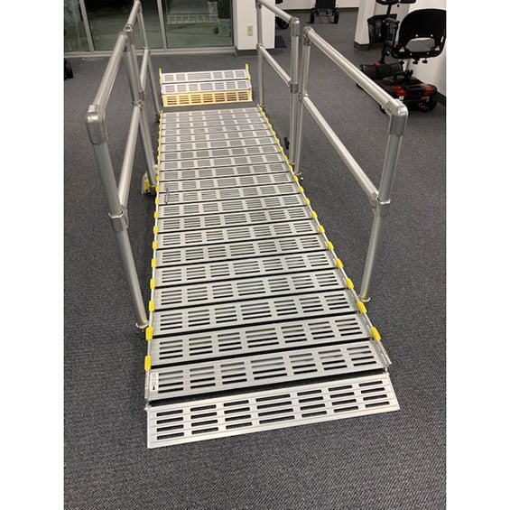 Mobility Plus New Roll-A-Ramp with Handrails