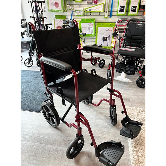 New Nova Lightweight 20-inch Transport Chair | Mobility Equipment Sale