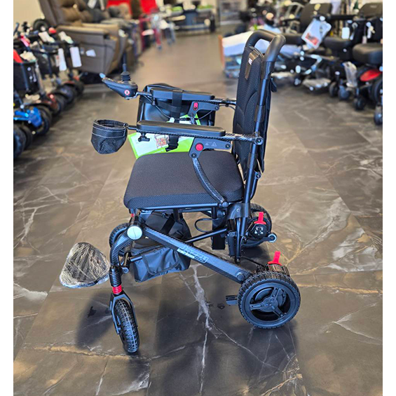 Mobility Plus New Jazzy Carbon Foldable Power Wheelchair