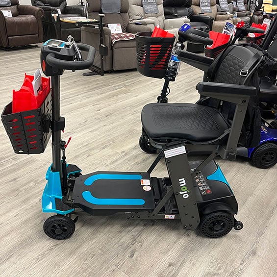 New Enhanced Mobility MOJO Auto Fold 4-Wheel Mobility Scooter of Mobility Plus