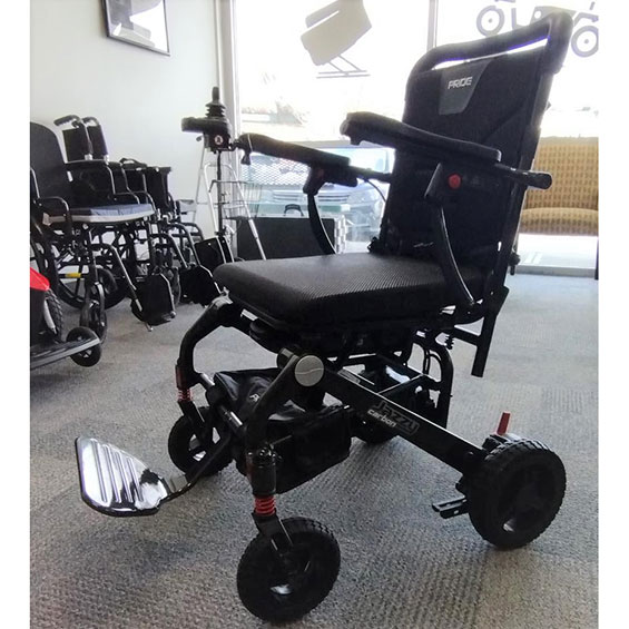 Mobility Plus New Pride Jazzy Carbon Lightweight Power Chair