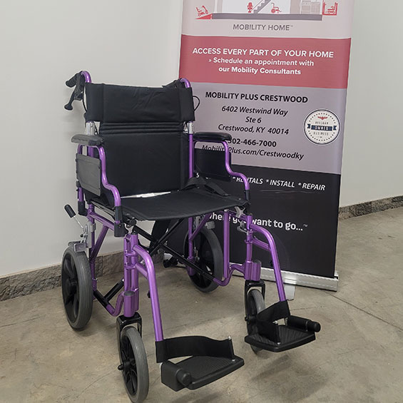New Nova Lightweight Transport Chair with Swing Away Footrests of Mobility Plus