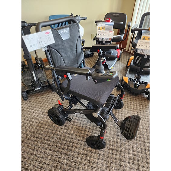 Mobility Plus New Pride Jazzy Carbon Lightweight Power Wheelchair