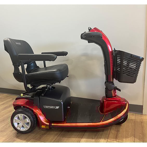 Mobility Plus Used Red Victory 9 3-Wheel Mobility Scooter