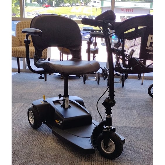 Used Pride ES2 Foldable 3-Wheel Mobility Scooter | Used Mobility Equipment